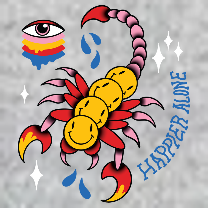 Happier Alone Centipede Tall T-Shirt