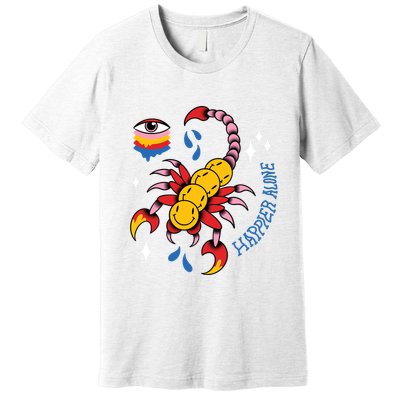 Happier Alone Centipede Premium T-Shirt