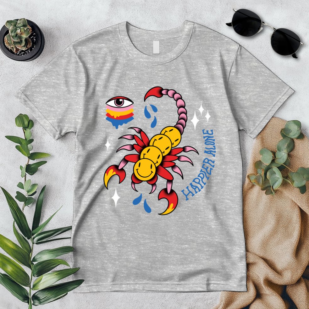 Happier Alone Centipede Premium T-Shirt