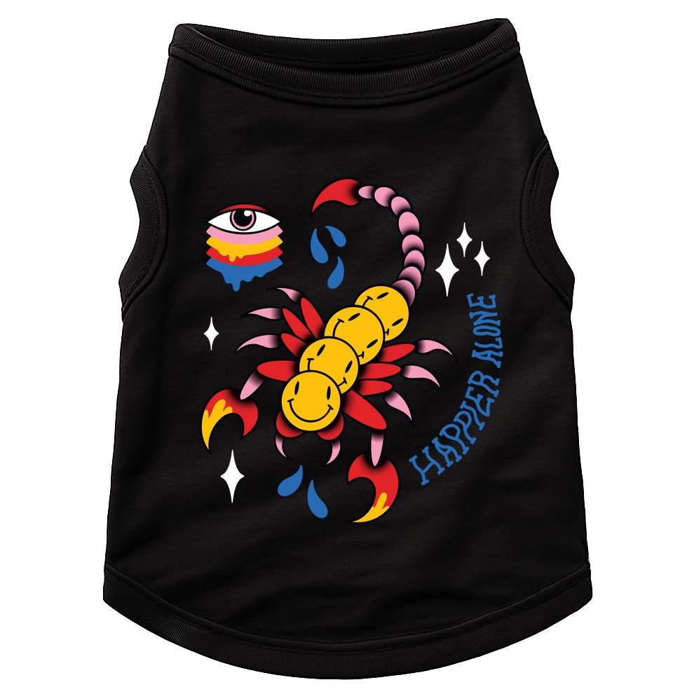 Happier Alone Centipede Doggie Tank
