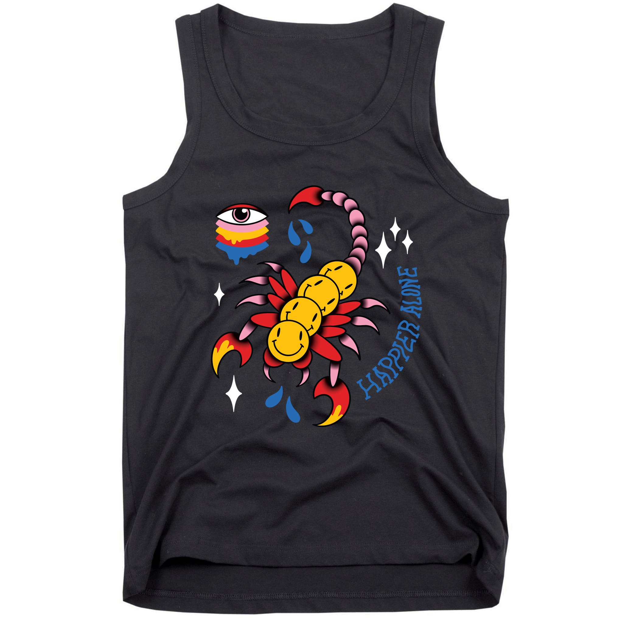 Happier Alone Centipede Tank Top