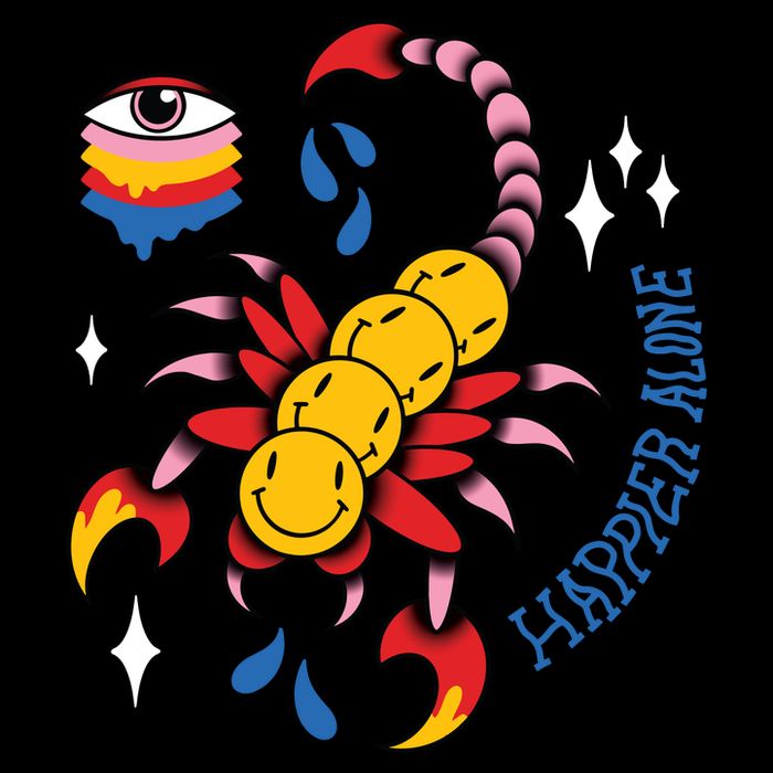 Happier Alone Centipede Tank Top