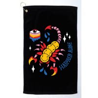 Happier Alone Centipede Golf Towel