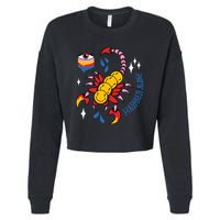 Happier Alone Centipede Cropped Pullover Crew