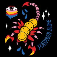 Happier Alone Centipede Womens T-Shirt