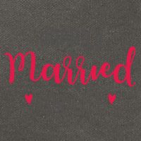 Happily Married For Life Cotton Canvas Backpack