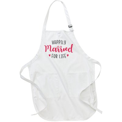 Happily Married For Life Full-Length Apron With Pockets