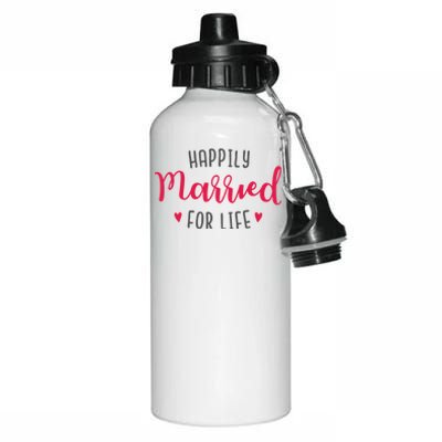 Happily Married For Life Aluminum Water Bottle