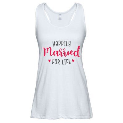 Happily Married For Life Ladies Essential Flowy Tank