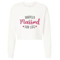Happily Married For Life Cropped Pullover Crew