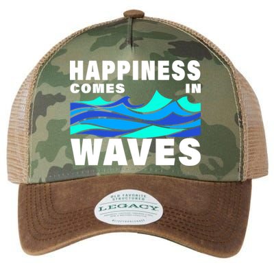 Happiness Comes In Waves Legacy Tie Dye Trucker Hat