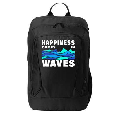 Happiness Comes In Waves City Backpack