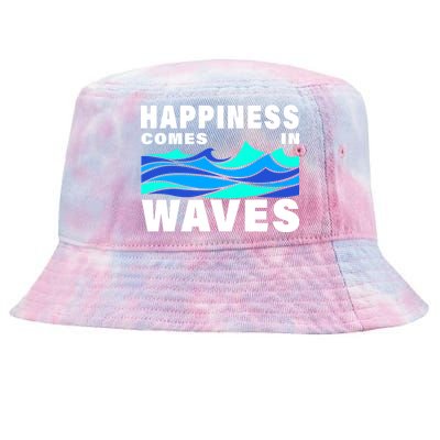 Happiness Comes In Waves Tie-Dyed Bucket Hat