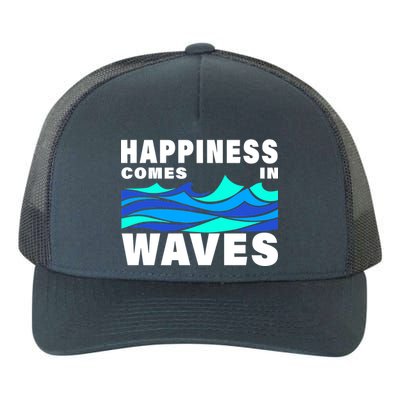 Happiness Comes In Waves Yupoong Adult 5-Panel Trucker Hat