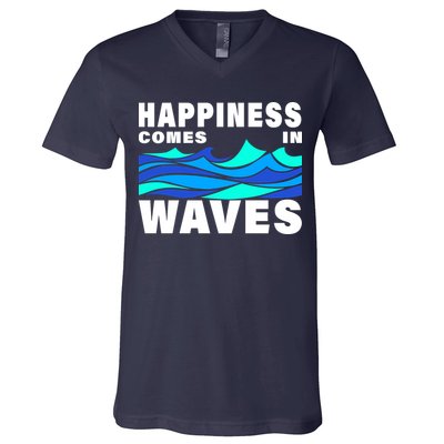 Happiness Comes In Waves V-Neck T-Shirt