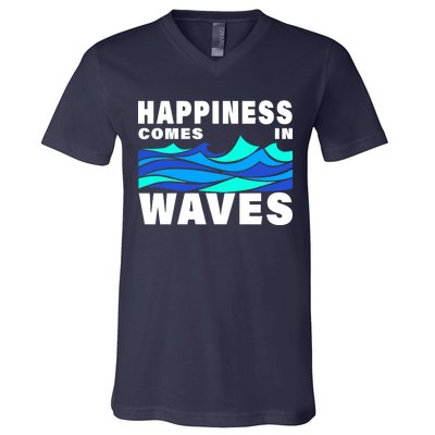 Happiness Comes In Waves V-Neck T-Shirt