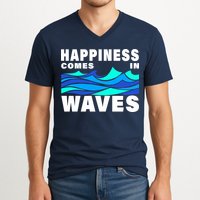 Happiness Comes In Waves V-Neck T-Shirt