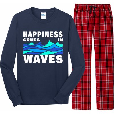 Happiness Comes In Waves Long Sleeve Pajama Set