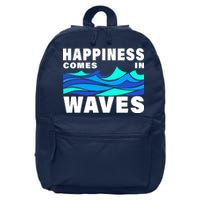 Happiness Comes In Waves 16 in Basic Backpack