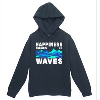 Happiness Comes In Waves Urban Pullover Hoodie