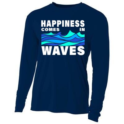 Happiness Comes In Waves Cooling Performance Long Sleeve Crew