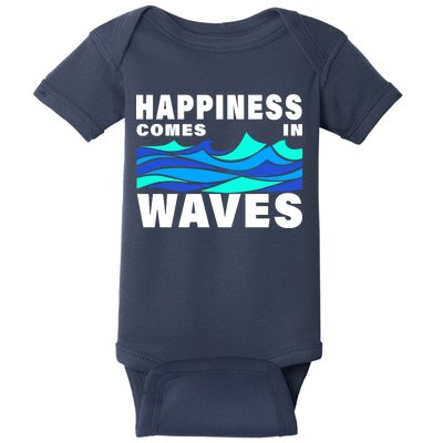 Happiness Comes In Waves Baby Bodysuit