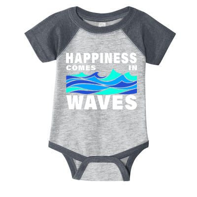 Happiness Comes In Waves Infant Baby Jersey Bodysuit