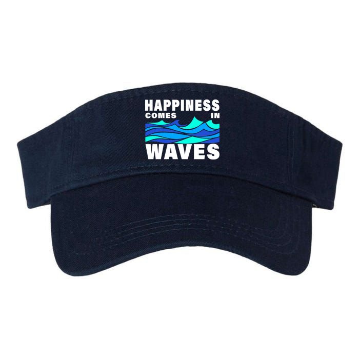 Happiness Comes In Waves Valucap Bio-Washed Visor