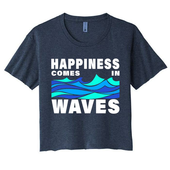 Happiness Comes In Waves Crop Top