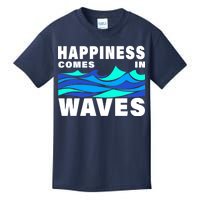 Happiness Comes In Waves Kids T-Shirt