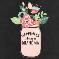 Happiness Is Being A Grandma Flower 11oz C Handle Ceramic Mug