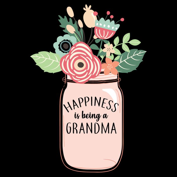 Happiness Is Being A Grandma Flower Ladies Essential Flowy Tank