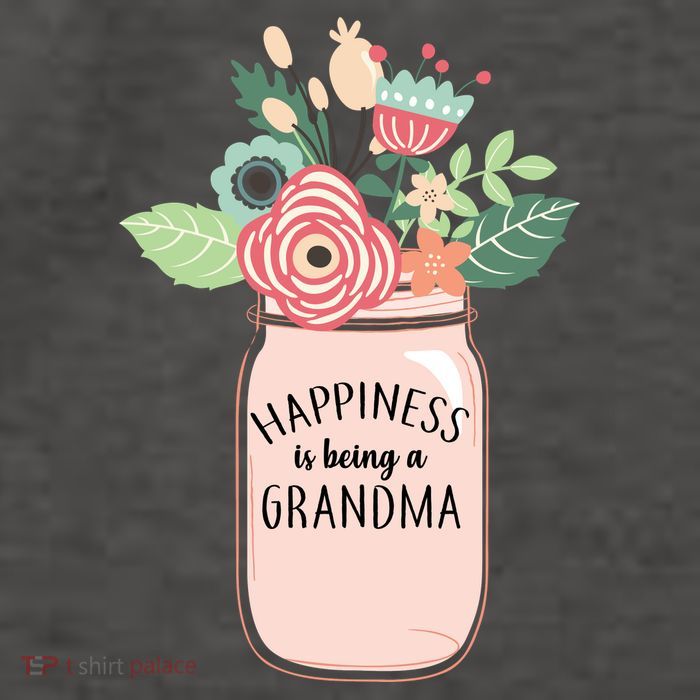Happiness Is Being A Grandma Flower Vector Backpack