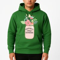 Happiness Is Being A Grandma Flower Hoodie