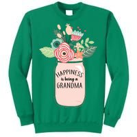 Happiness Is Being A Grandma Flower Sweatshirt