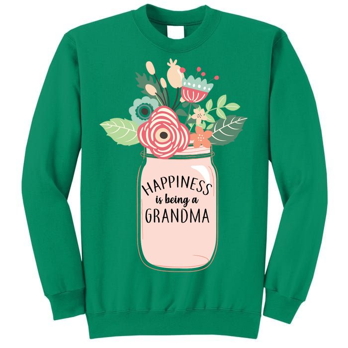 Happiness Is Being A Grandma Flower Sweatshirt