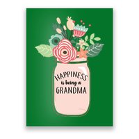 Happiness Is Being A Grandma Flower Poster