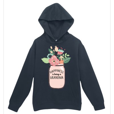 Happiness Is Being A Grandma Flower Urban Pullover Hoodie