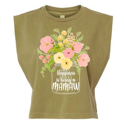 Happiness Is Being A Mamaw Garment-Dyed Women's Muscle Tee