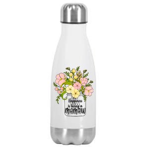 Happiness Is Being A Mamaw Stainless Steel Insulated Water Bottle