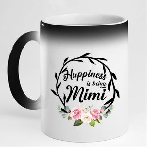 Happiness Is Being A Mimi 11oz Black Color Changing Mug