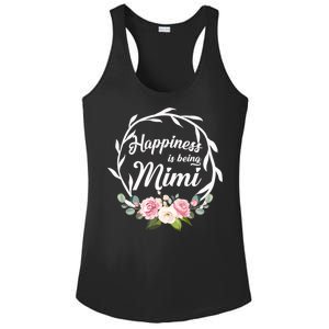 Happiness Is Being A Mimi Ladies PosiCharge Competitor Racerback Tank