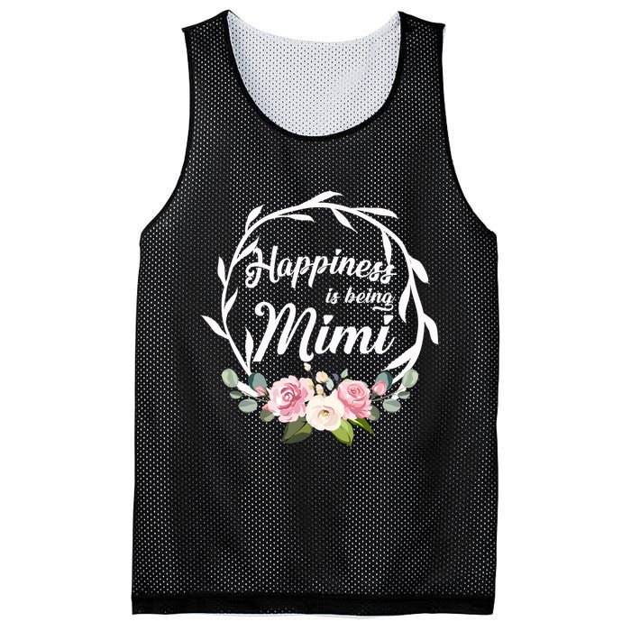 Happiness Is Being A Mimi Mesh Reversible Basketball Jersey Tank