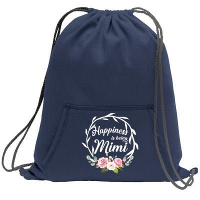 Happiness Is Being A Mimi Sweatshirt Cinch Pack Bag