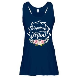 Happiness Is Being A Mimi Ladies Essential Flowy Tank