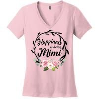 Happiness Is Being A Mimi Women's V-Neck T-Shirt