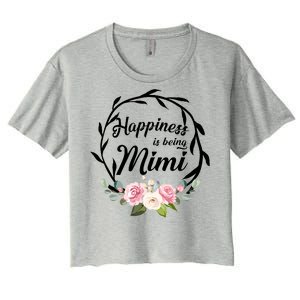 Happiness Is Being A Mimi Women's Crop Top Tee