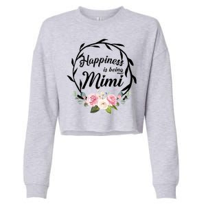 Happiness Is Being A Mimi Cropped Pullover Crew