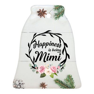 Happiness Is Being A Mimi Ceramic Bell Ornament