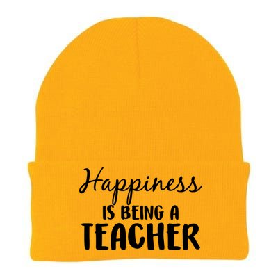 Happiness Is Being A Teacher Knit Cap Winter Beanie